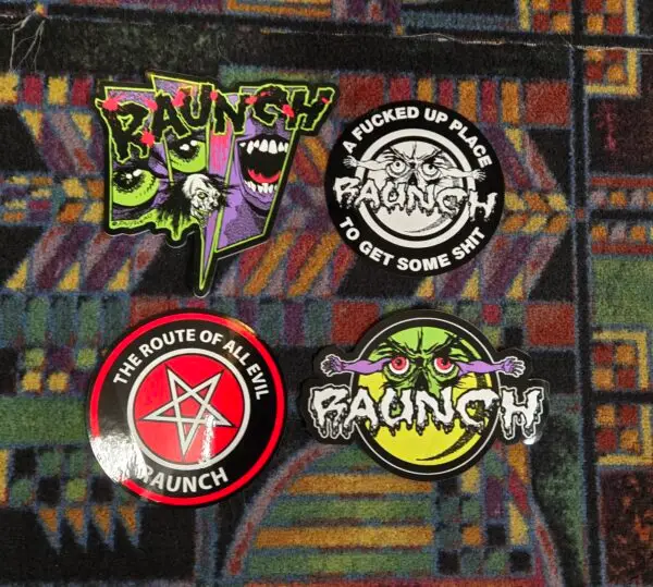 RAUNCH RECORDS STICKER SET