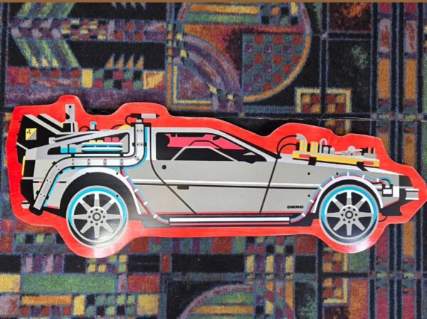 BTTF DELOREAN 35TH ANNIVERSARY SKATEBOARD DECK